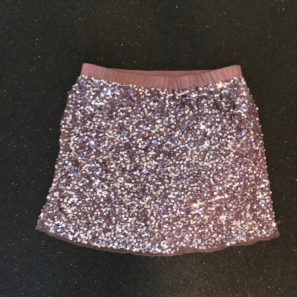 Sparkly mini skirt